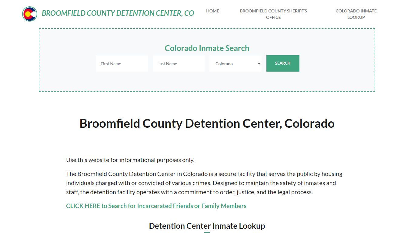 Broomfield County Detention Center, CO Inmate Roster, Offender Search